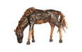 Phillips Collection Home Decor Phillips Collection Mustang Horse Armored  Sculpture, Grazing, Natural Bronze Finish