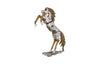 Phillips Collection Home Decor Phillips Collection Mustang Horse Armored Sculpture, Rearing, Wood Base
