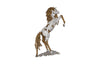 Phillips Collection Home Decor Phillips Collection Mustang Horse Armored Sculpture, Rearing, Wood Base