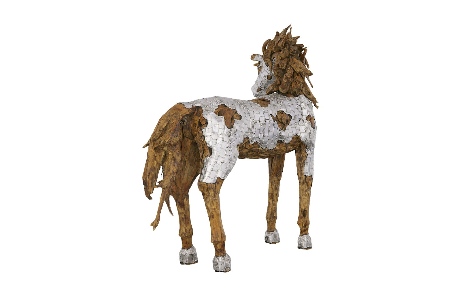 Phillips Collection Home Decor Phillips Collection Mustang Horse Armored Sculpture, Standing