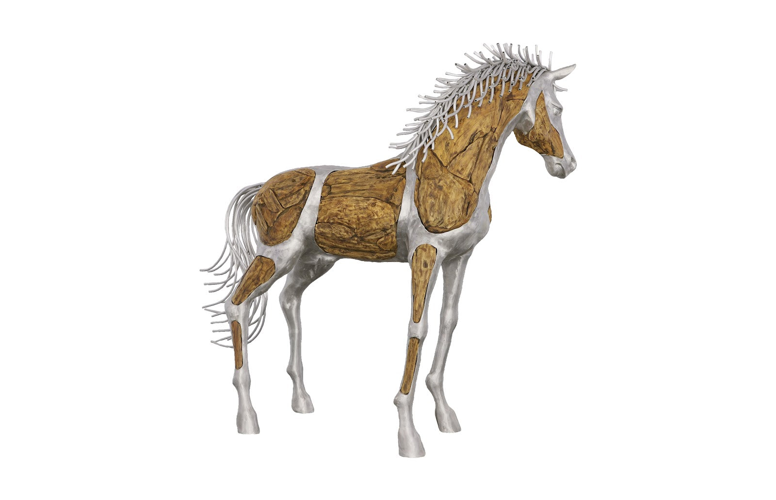 Phillips Collection Home Decor Phillips Collection Mustang Horse Woodland Sculpture, Standing