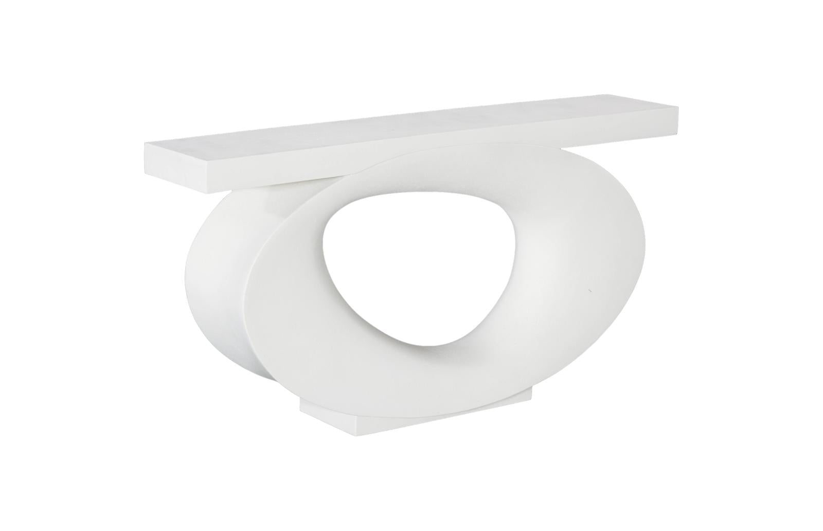 Phillips Collection Home Decor Phillips Collection Nimbus  Console Table, White Stone