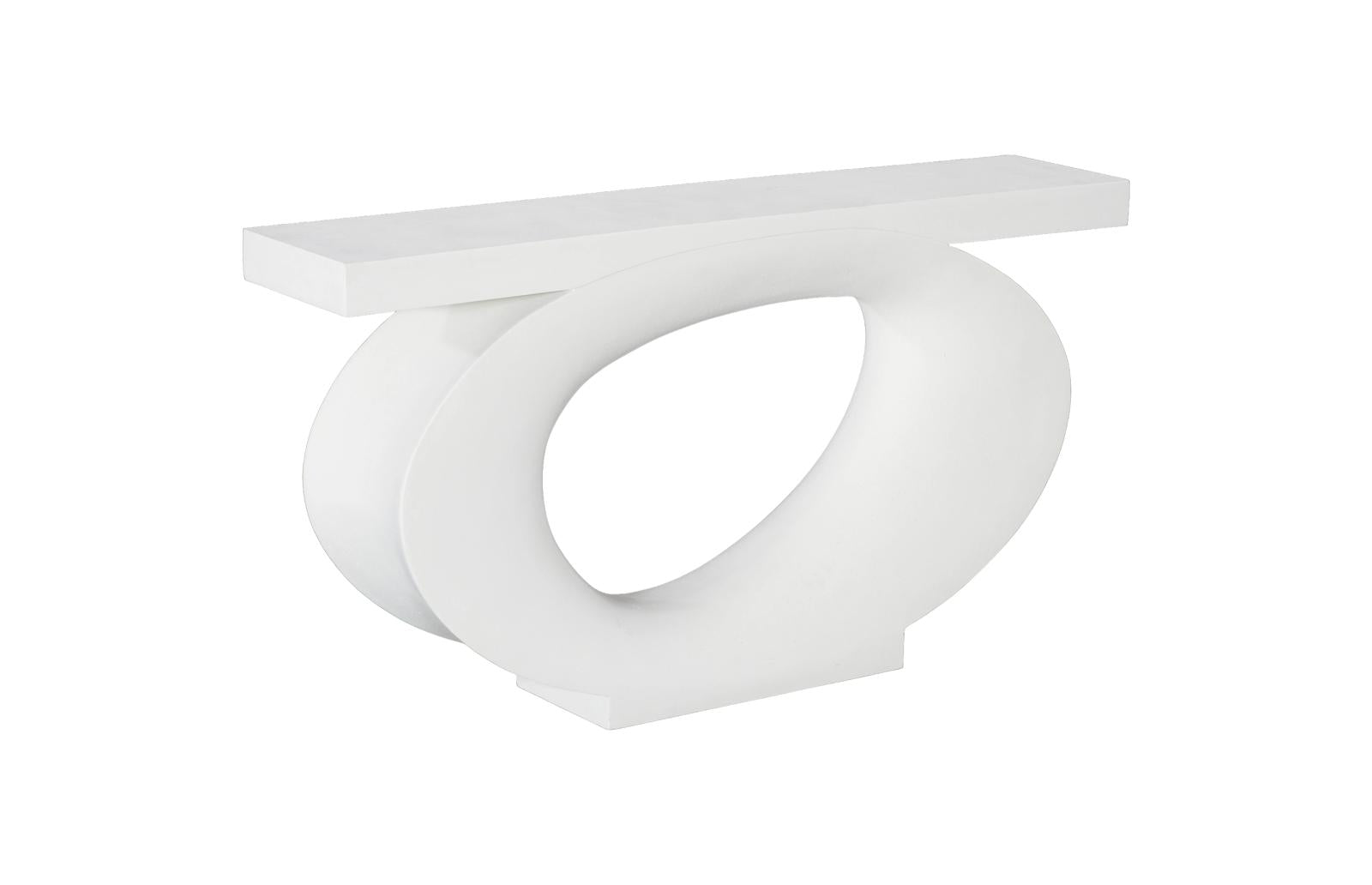 Phillips Collection Home Decor Phillips Collection Nimbus  Console Table, White Stone