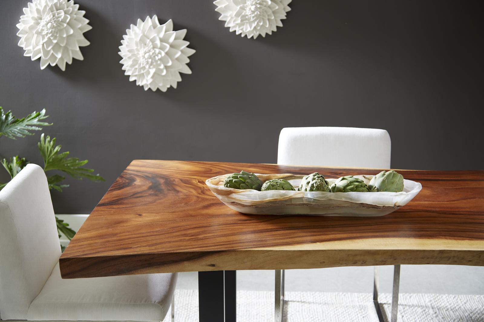 Phillips Collection Home Decor Phillips Collection Onyx Canoe Bowl, White