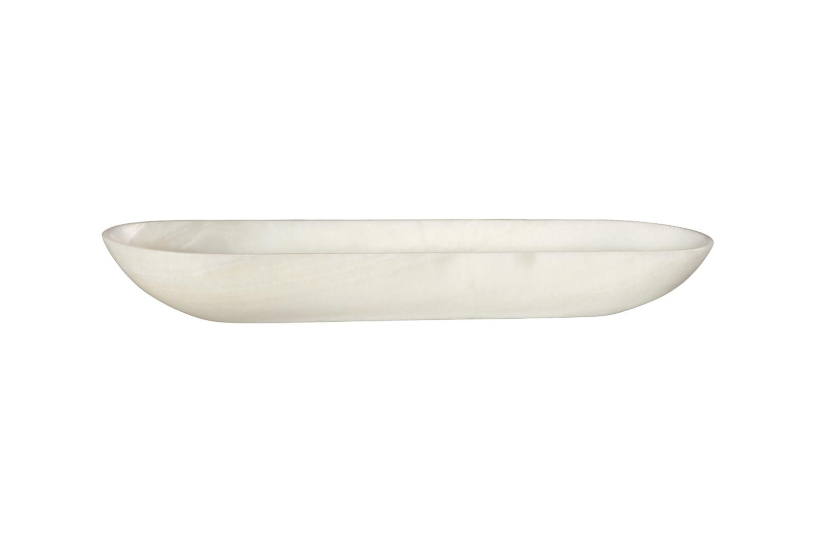 Phillips Collection Home Decor Phillips Collection Onyx Canoe Bowl, White