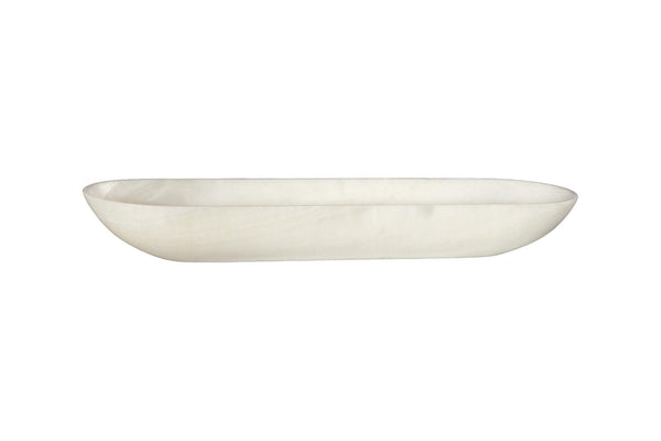 Phillips Collection Home Decor Phillips Collection Onyx Canoe Bowl, White