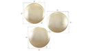 Phillips Collection Home Phillips Collection Orb Wall Tiles, Set of 3, Gold Leaf