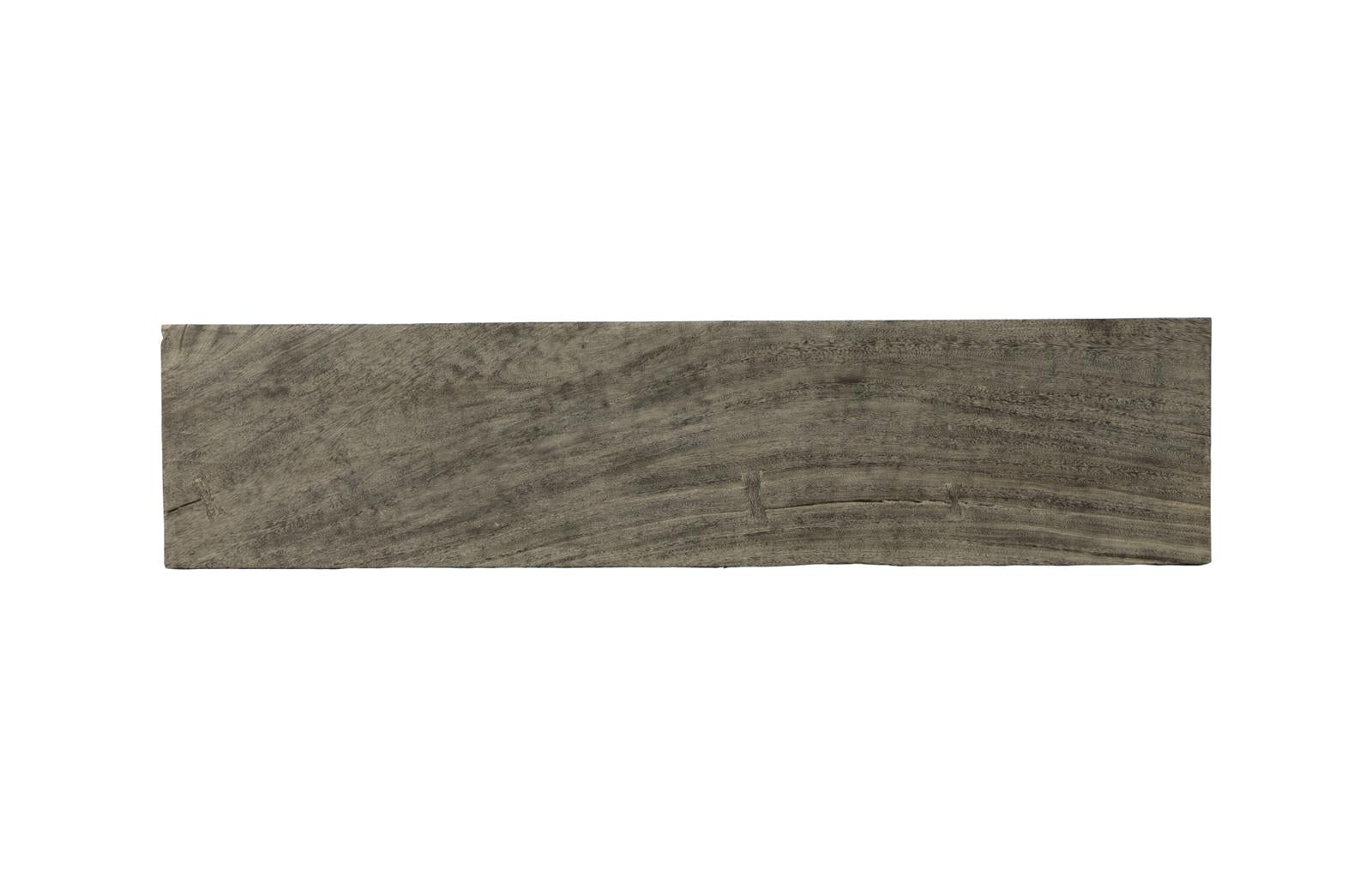 Phillips Collection Home Decor Phillips Collection Origins Straight Edge Bench, Gray Stone, Satin Black Legs TH108706