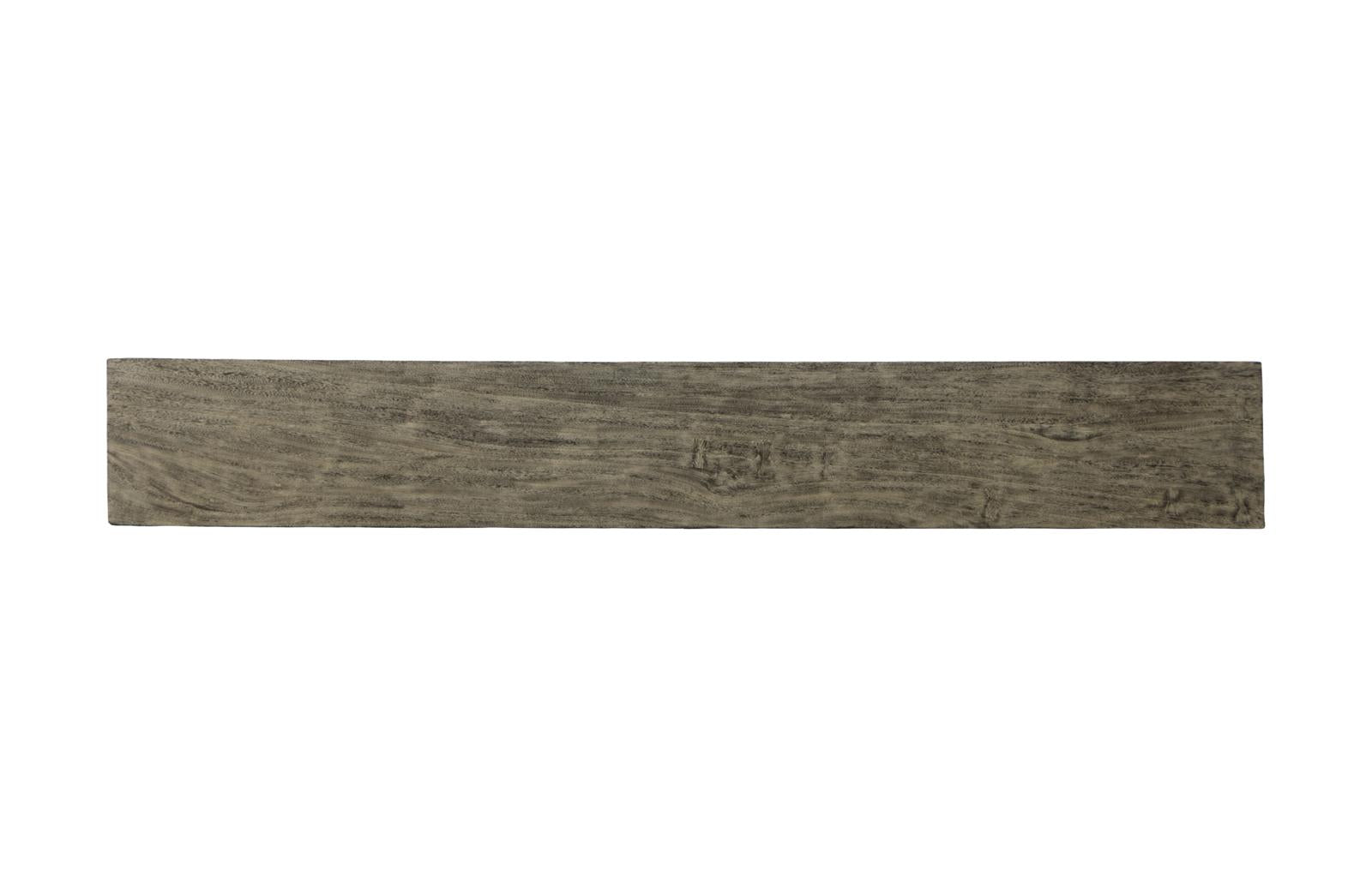 Phillips Collection Home Decor Phillips Collection Origins Straight Edge Bench, Gray Stone, Satin Black Legs TH108709