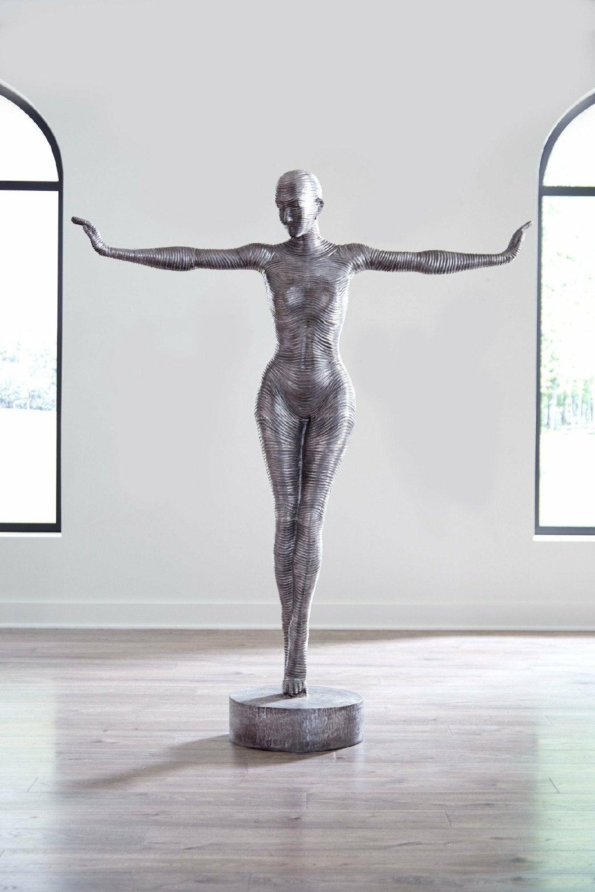 Phillips Collection Home Rate to be Quoted Phillips Collection Outstretched Arms Standing Sculpture, Aluminum