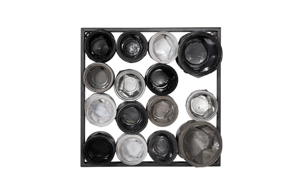 Phillips Collection Home Decor Phillips Collection Paint Can Wall Art, Square, Mixed Neutrals, Assorted SM