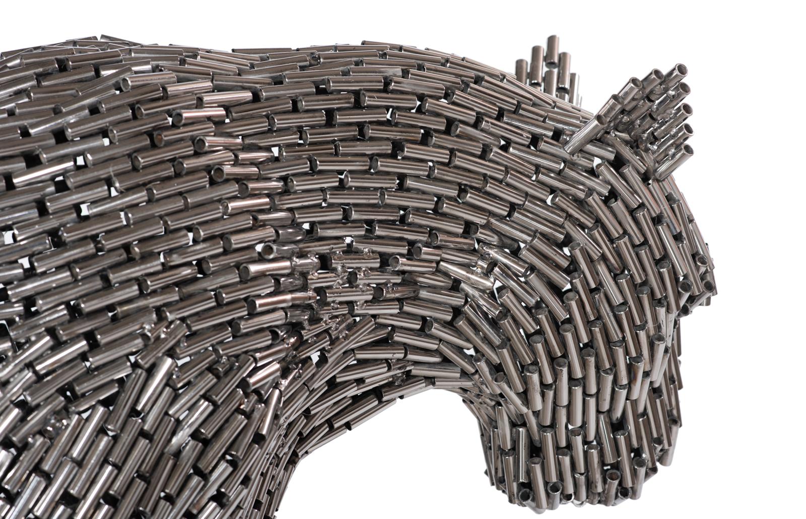 Phillips Collection Home Decor Phillips Collection Panther Pipe Sculpture, Walking, Stainless Steel, Large