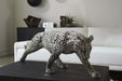 Phillips Collection Home Decor Phillips Collection Panther Pipe Sculpture, Walking, Stainless Steel, Small