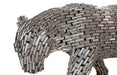 Phillips Collection Home Decor Phillips Collection Panther Pipe Sculpture, Walking, Stainless Steel, Small