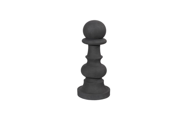 Phillips Collection Home Decor Phillips Collection Pawn Chess Sculpture, Cast Stone Black