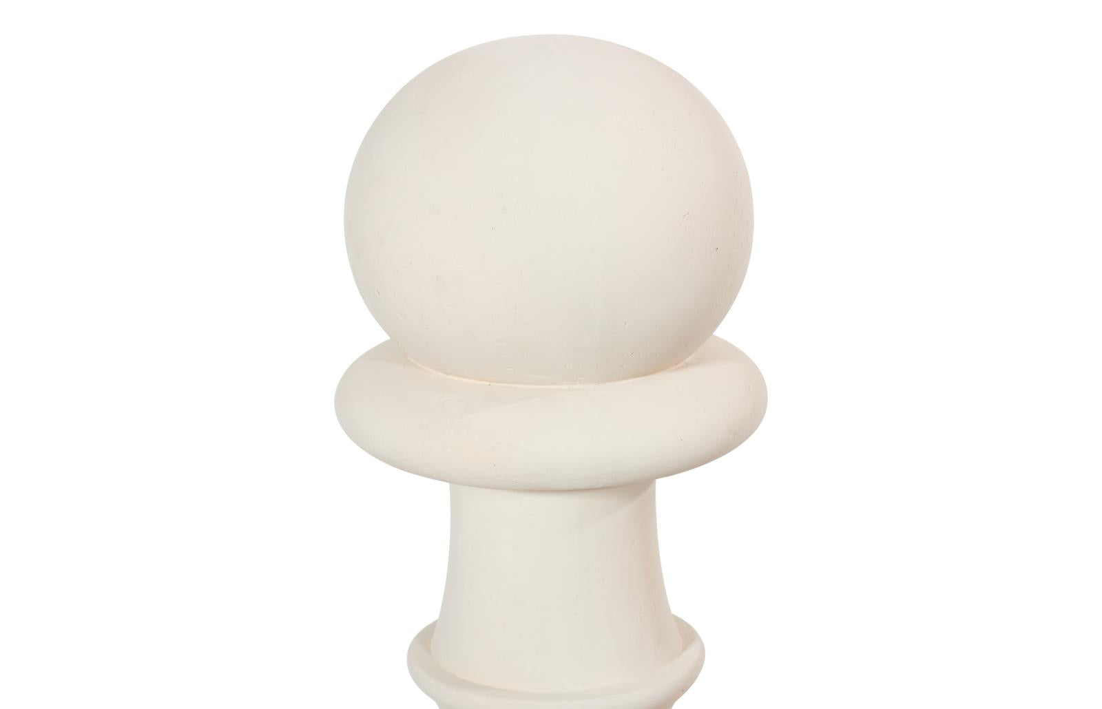Phillips Collection Home Decor Phillips Collection Pawn Chess Sculpture, Cast Stone White