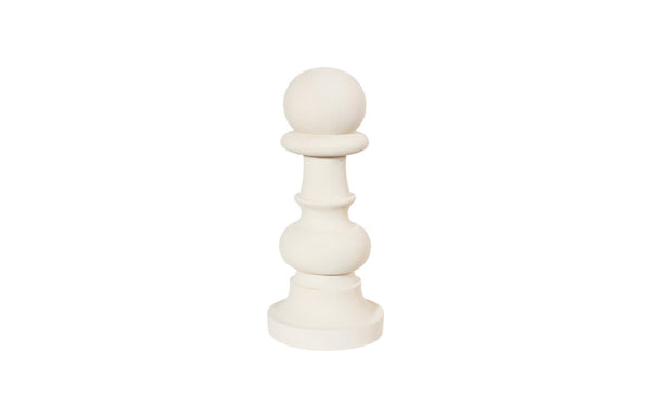 Phillips Collection Home Decor Phillips Collection Pawn Chess Sculpture, Cast Stone White