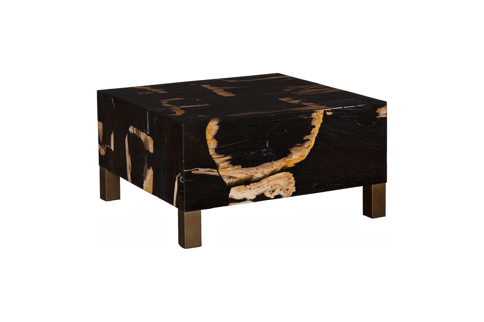 Phillips Collection Home Decor Phillips Collection Petramosaic Coffee Table, With Brass Legs
