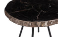 Phillips Collection Home Decor Phillips Collection Petrified Coffee Table, Round, Metal Black Base