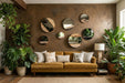 Phillips Collection Home Decor Phillips Collection Petrified Slice Mirror, Copper Frame, Medium