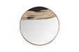 Phillips Collection Home Decor Phillips Collection Petrified Slice Mirror, Copper Frame, Medium