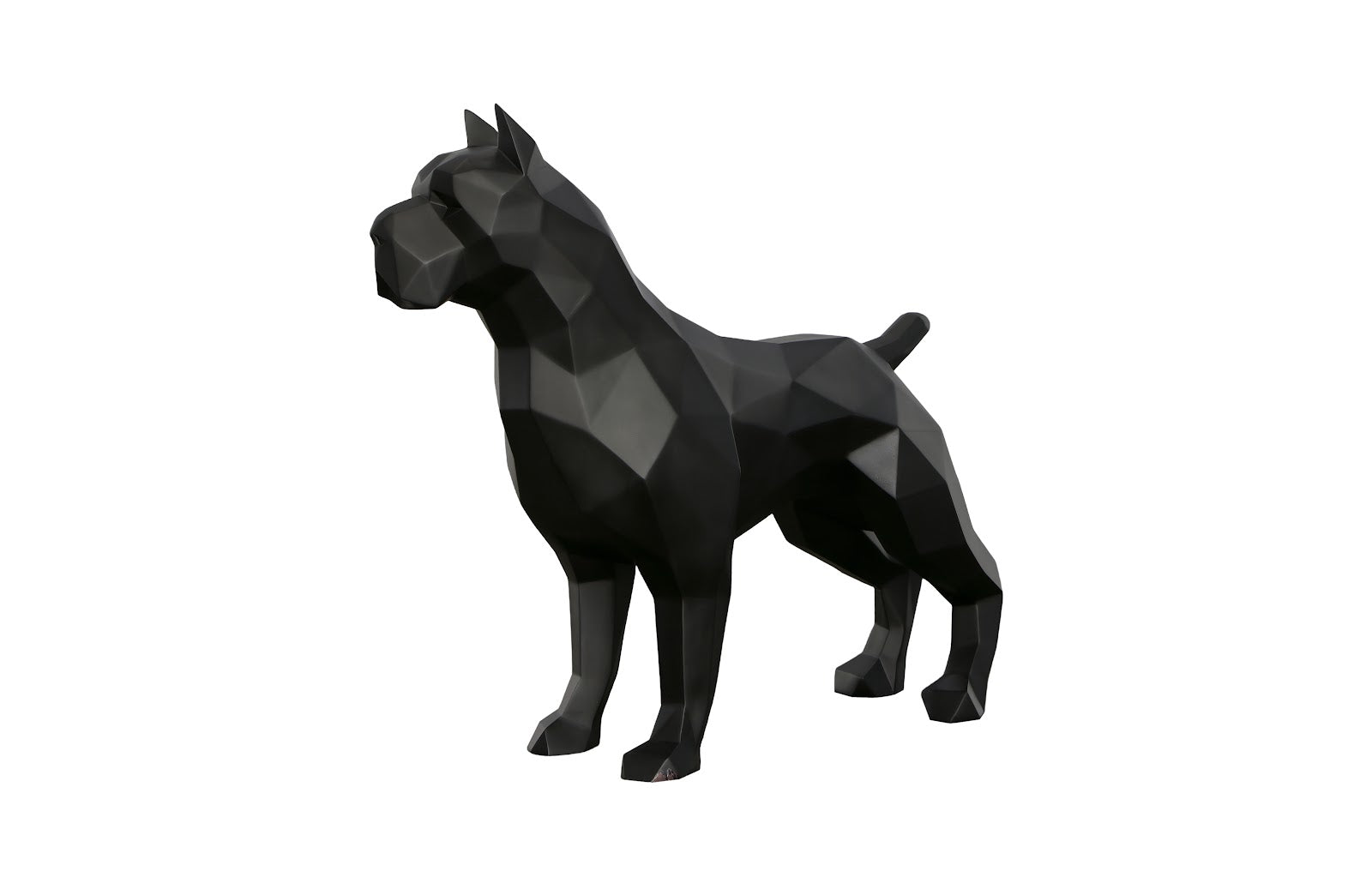 Phillips Collection Home Decor Phillips Collection Pitbull Facet Sculpture, Matte Black