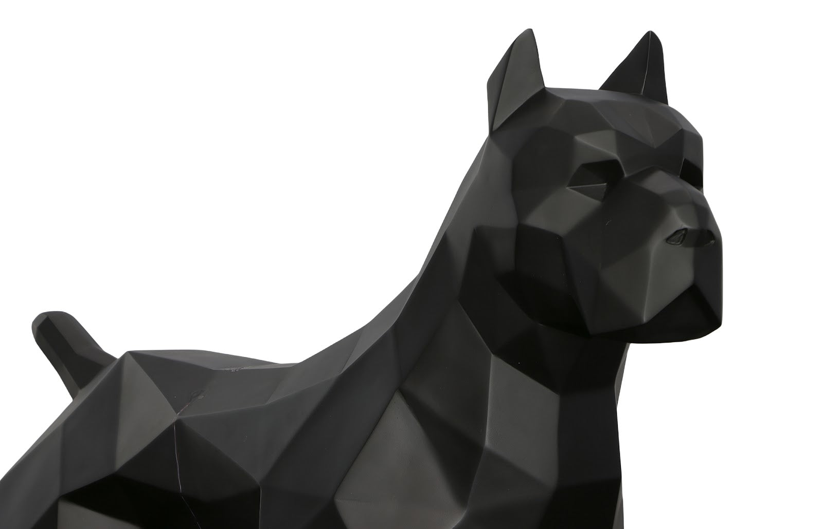 Phillips Collection Home Decor Phillips Collection Pitbull Facet Sculpture, Matte Black