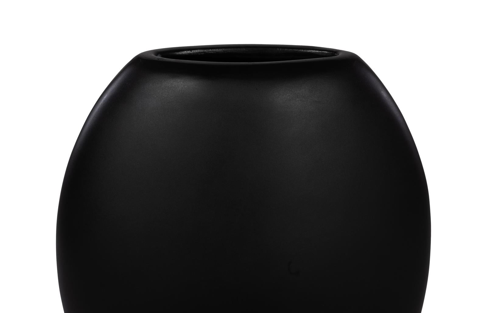 Phillips Collection Home Decor Phillips Collection Pod Vase, Medium, Black Matte