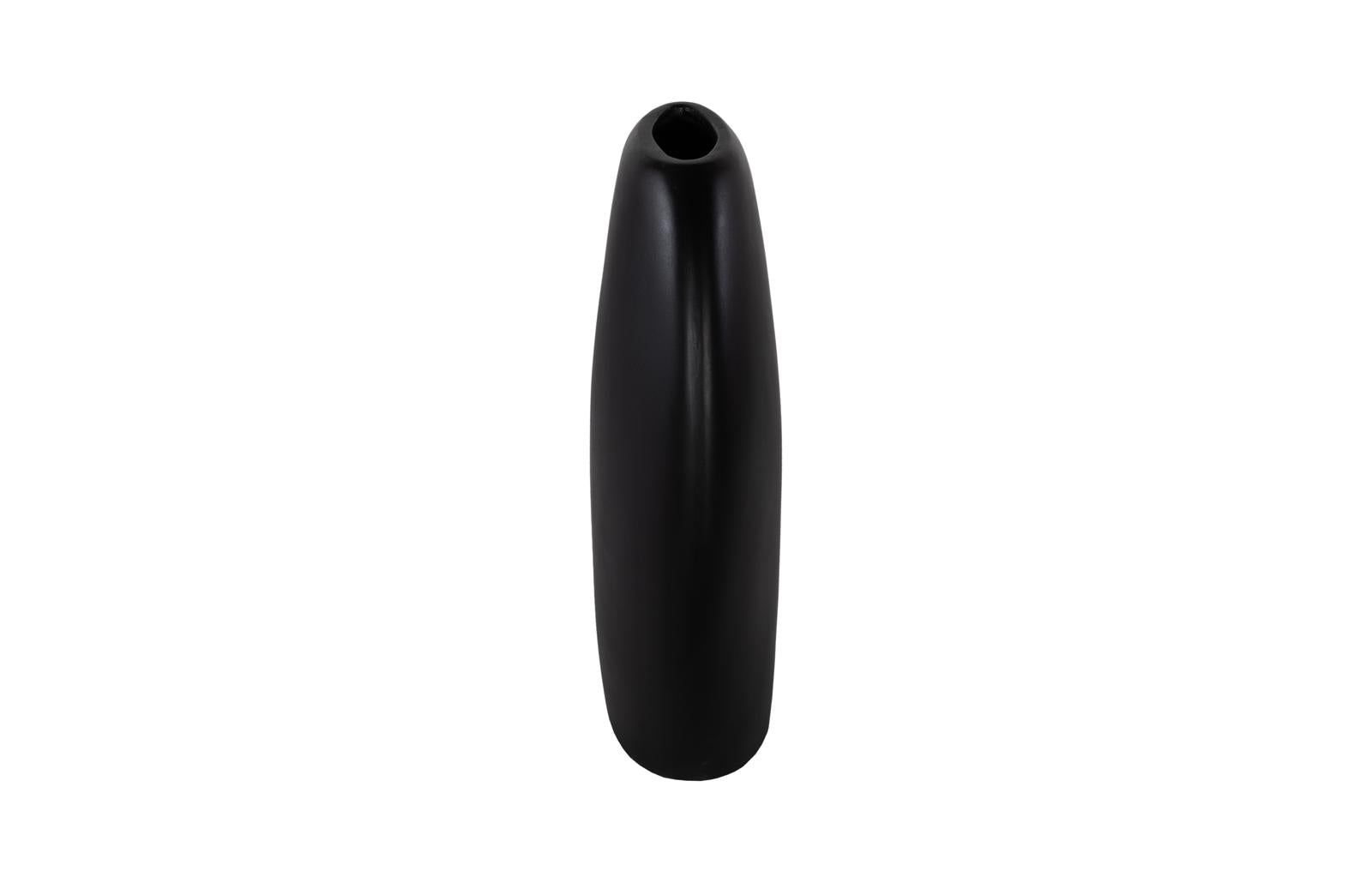 Phillips Collection Home Decor Phillips Collection Pod Vase, Medium, Black Matte