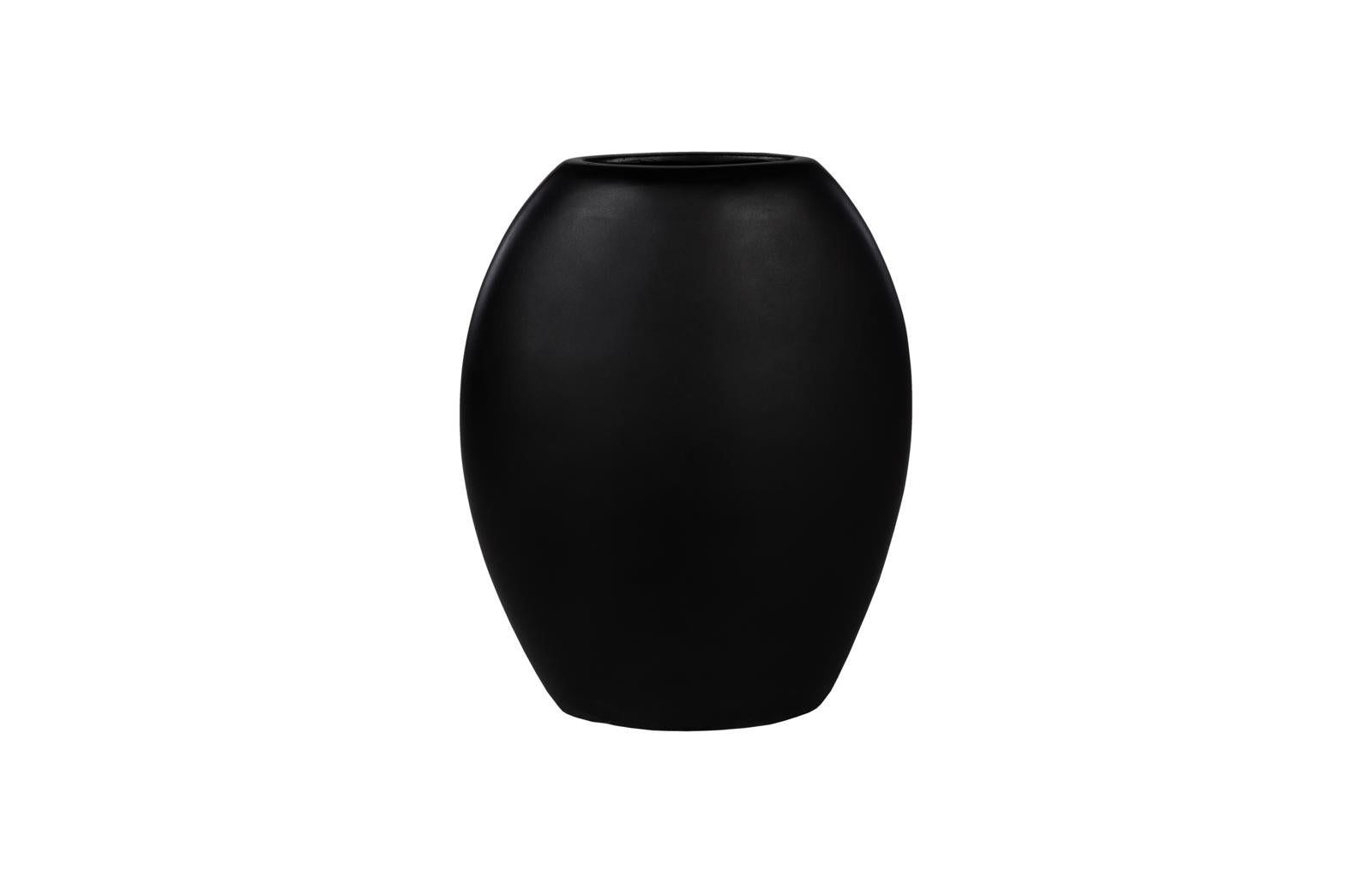 Phillips Collection Home Decor Phillips Collection Pod Vase, Medium, Black Matte