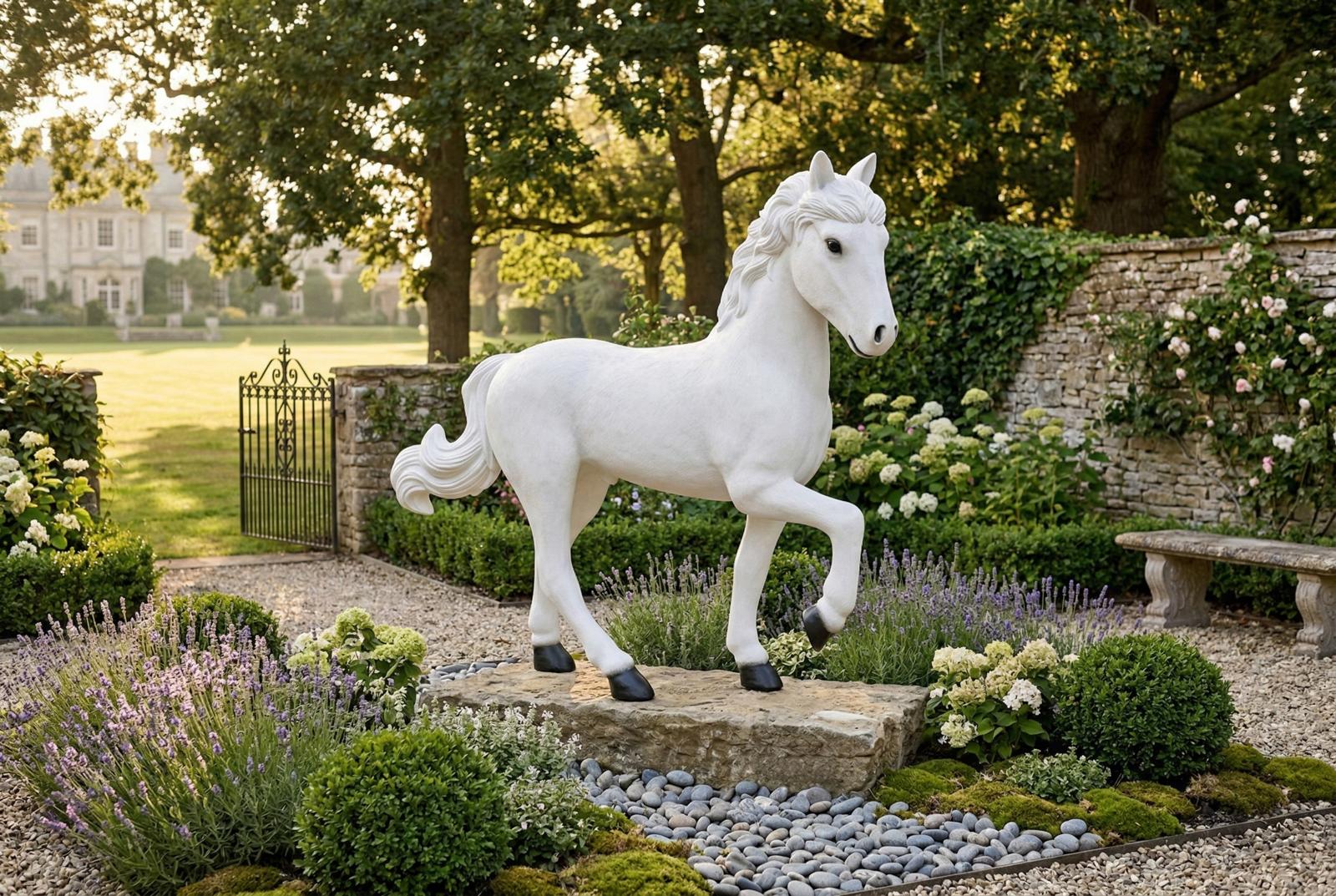 Phillips Collection Home Decor Phillips Collection Pony Sculpture, Walking, Gel Coat