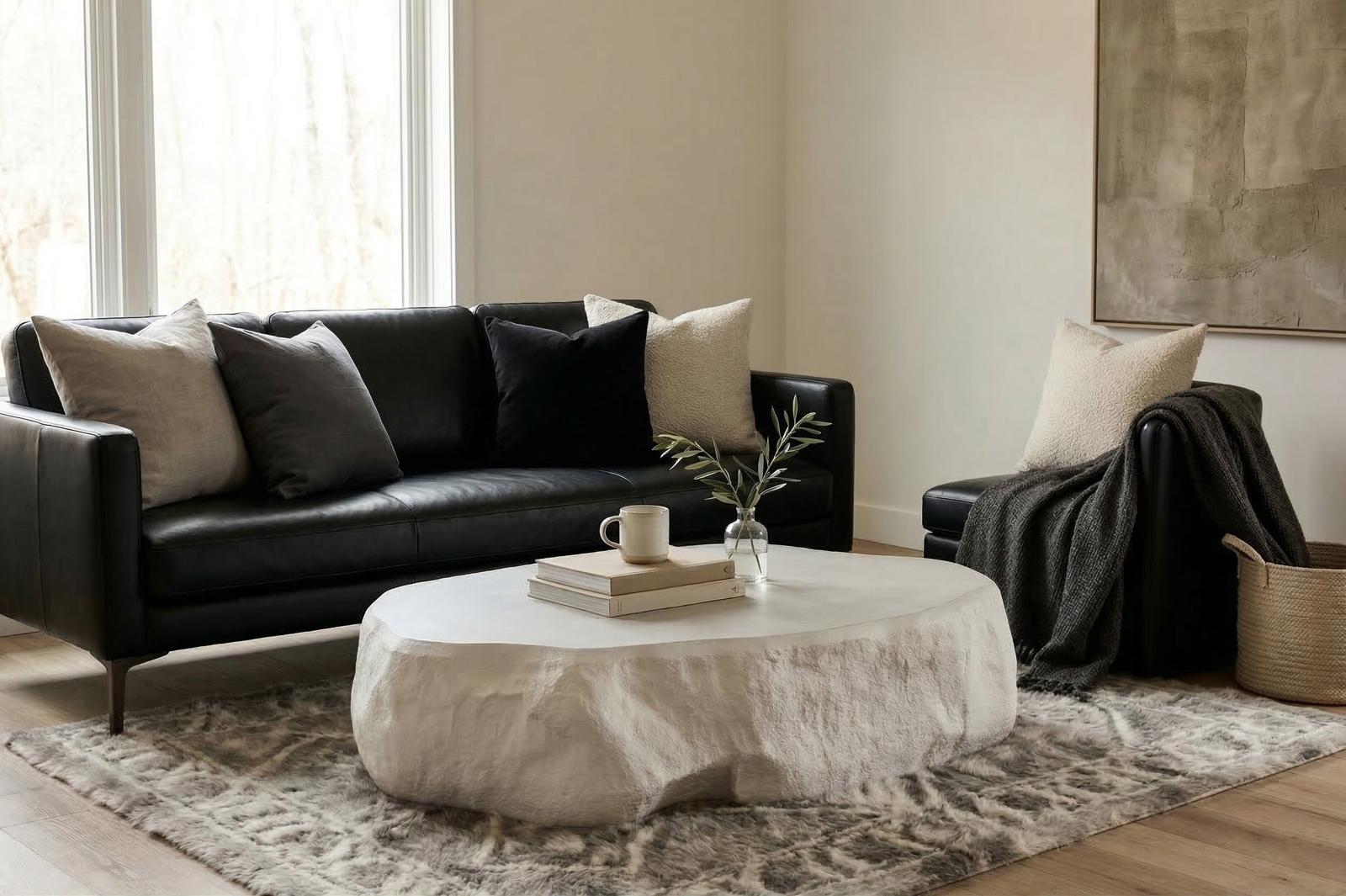 Phillips Collection Home Decor Phillips Collection Quarry Coffee Table, Extra Large, White Glamstone