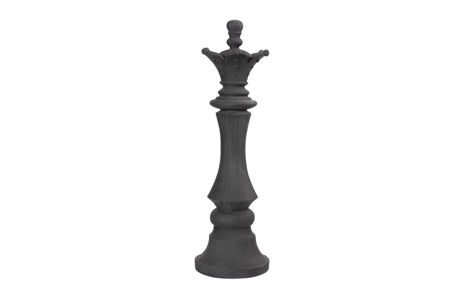 Phillips Collection Home Decor Phillips Collection Queen Chess Sculpture, Cast Stone Black