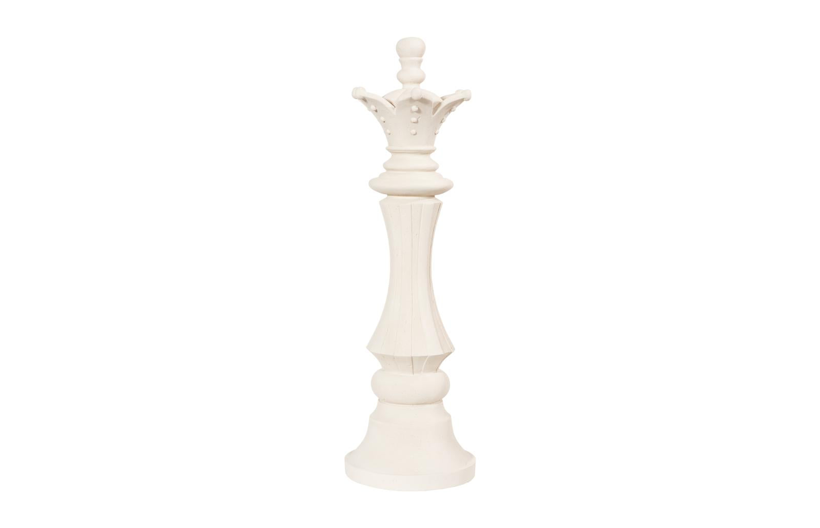 Phillips Collection Home Decor Phillips Collection Queen Chess Sculpture, Cast Stone White