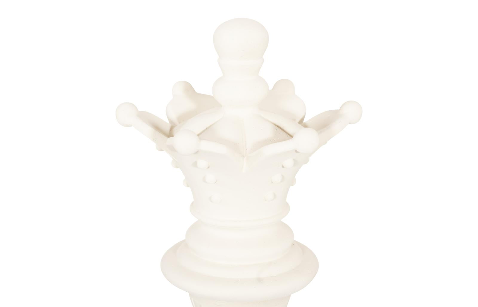 Phillips Collection Home Decor Phillips Collection Queen Chess Sculpture, Cast Stone White, Small