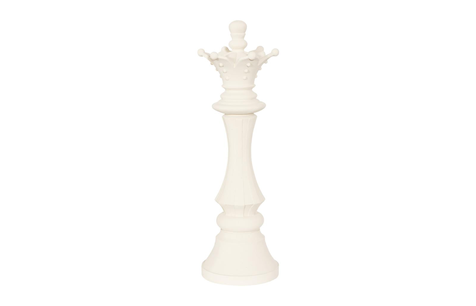Phillips Collection Home Decor Phillips Collection Queen Chess Sculpture, Cast Stone White, Small