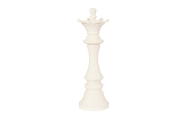 Phillips Collection Home Decor Phillips Collection Queen Chess Sculpture, Cast Stone White, Small