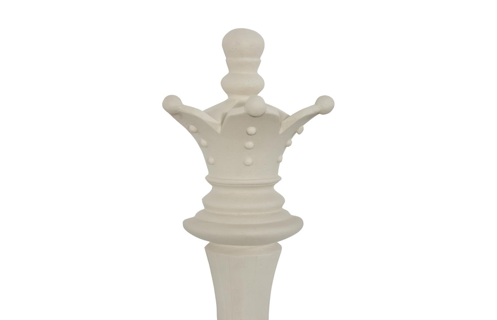 Phillips Collection Home Decor Phillips Collection Queen Chess Wall Decor, Cast Stone White