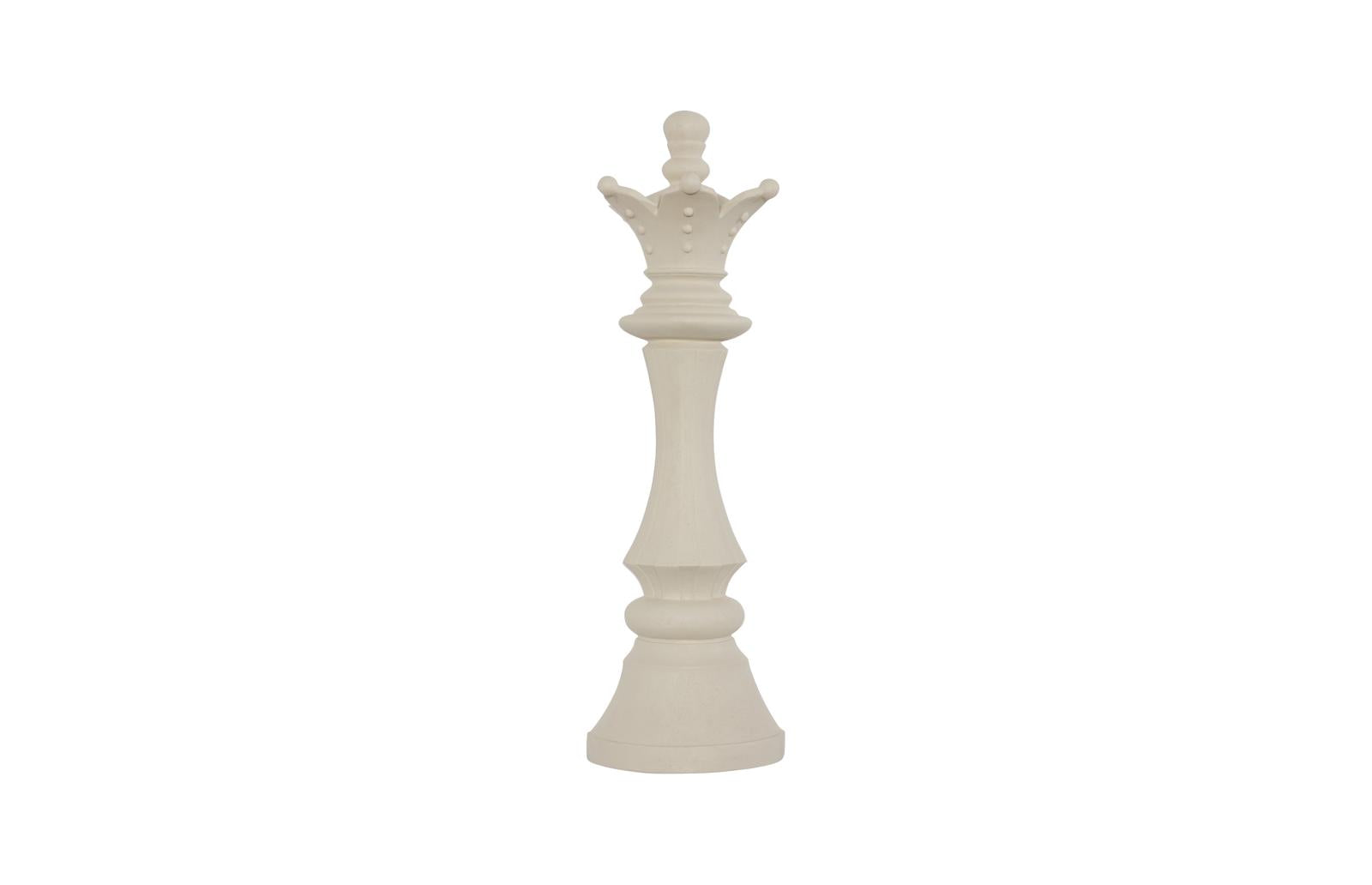 Phillips Collection Home Decor Phillips Collection Queen Chess Wall Decor, Cast Stone White