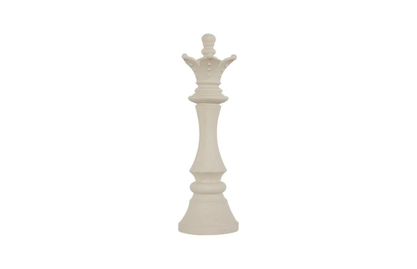 Phillips Collection Home Decor Phillips Collection Queen Chess Wall Decor, Cast Stone White