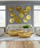Phillips Collection Furniture Phillips Collection River Stone Coffee Table, Gold Leaf, Small