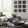 Phillips Collection Home Oversized LTL - Rate to be Quoted Phillips Collection River Stone Coffee Table, Liquid Silver, Large