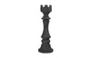 Phillips Collection Home Decor Phillips Collection Rook Chess Sculpture, Cast Stone Black
