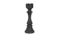 Phillips Collection Home Decor Phillips Collection Rook Chess Sculpture, Cast Stone Black, Small
