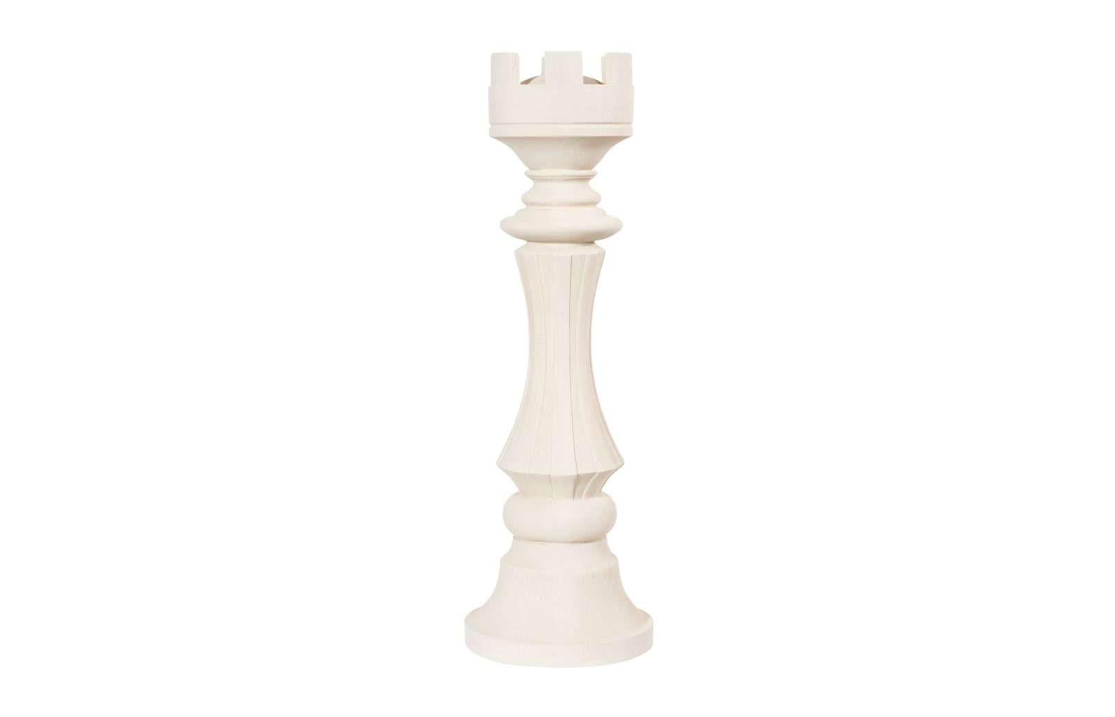 Phillips Collection Home Decor Phillips Collection Rook Chess Sculpture, Cast Stone White