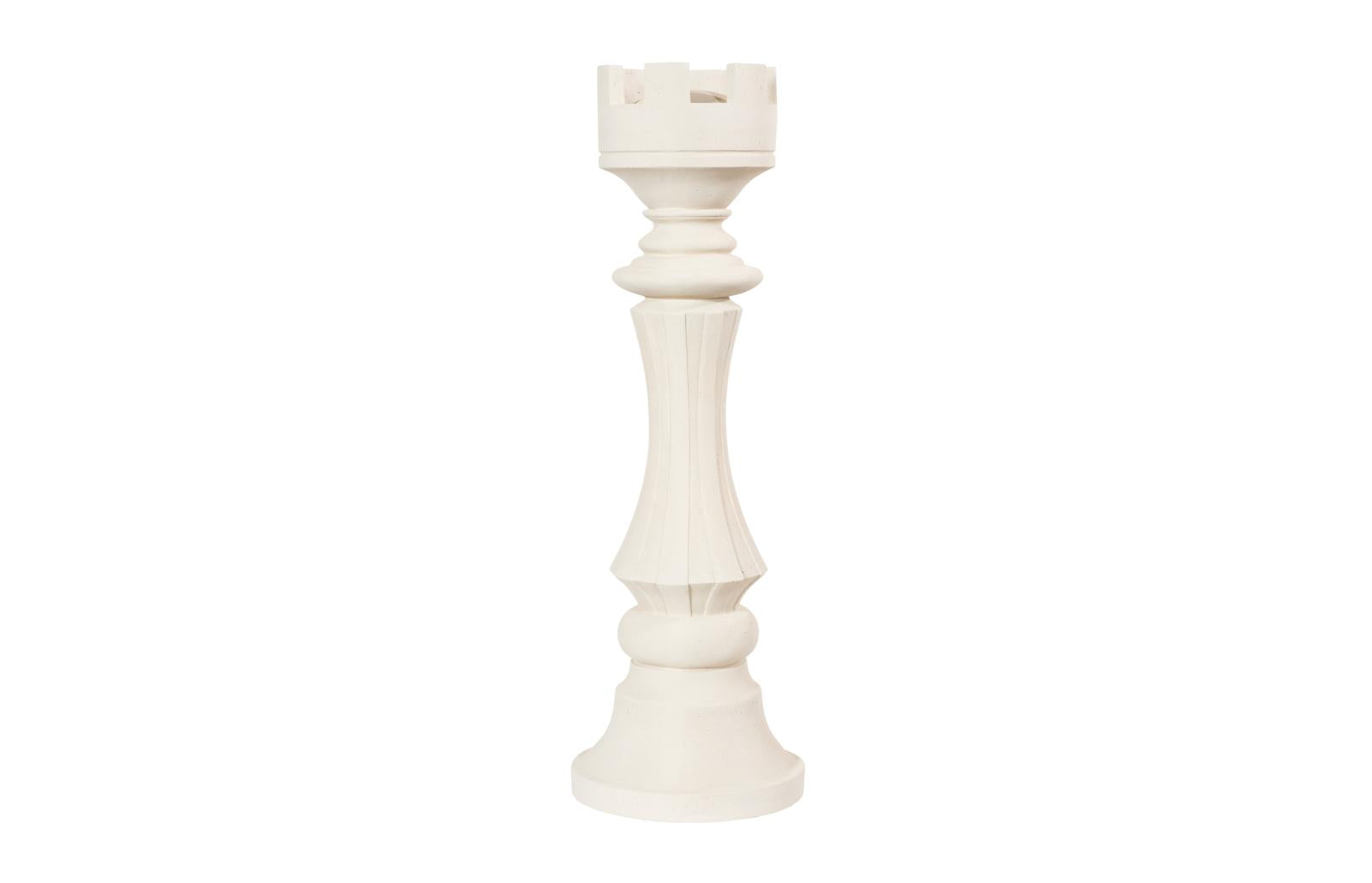Phillips Collection Home Decor Phillips Collection Rook Chess Sculpture, Cast Stone White
