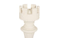Phillips Collection Home Decor Phillips Collection Rook Chess Sculpture, Cast Stone White, Small