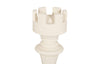 Phillips Collection Home Decor Phillips Collection Rook Chess Sculpture, Cast Stone White, Small