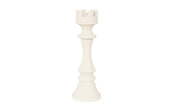 Phillips Collection Home Decor Phillips Collection Rook Chess Sculpture, Cast Stone White, Small