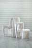 Phillips Collection Furniture Phillips Collection Seat Belt Dining Chair, White/Off-White